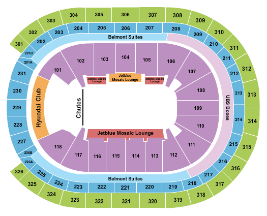 UBS Arena PBR Seating Chart